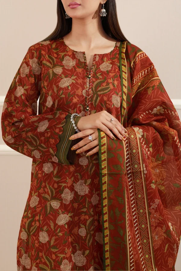 Saya Unstitched Printed Lawn 3 Piece