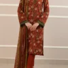 Saya U01-25397-03A Unstitched Printed Lawn 3 Piece - Image 5