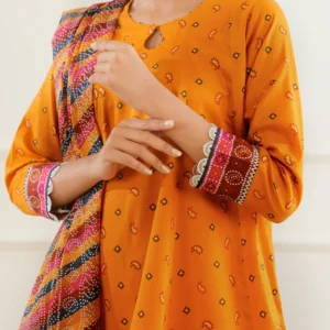 Saya U01-25397-06A Unstitched Printed Lawn 3 Piece