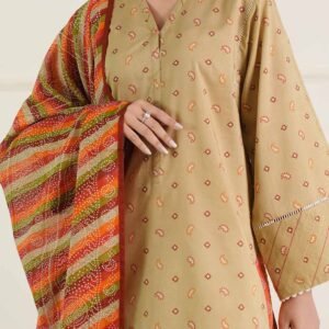 Saya U01-25397-06B Unstitched Printed Lawn 3 Piece