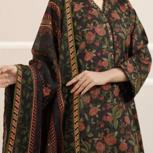 Saya U01-25397-03B Unstitched Printed Lawn 3 Piece
