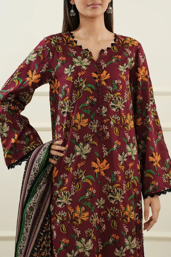 Saya U01-25397-09A Unstitched Printed Lawn 3 Piece