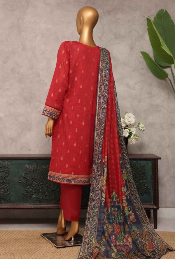 Majestic by HZ Textiles Embroidered Jacquard Suit Unstitched 3 Piece MJE-13 - Summer Collection - Image 2