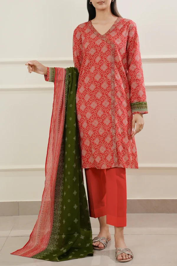 Saya U01-25397-07B Unstitched Printed Lawn 3 Piece - Image 2