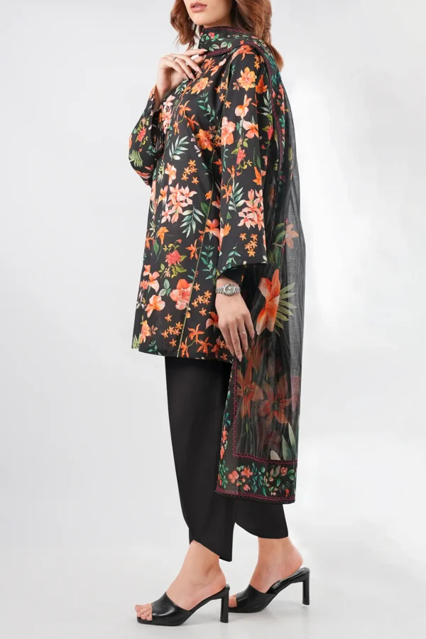 Saya U01-25067-05B Unstitched Printed Lawn 3 Piece - Image 3