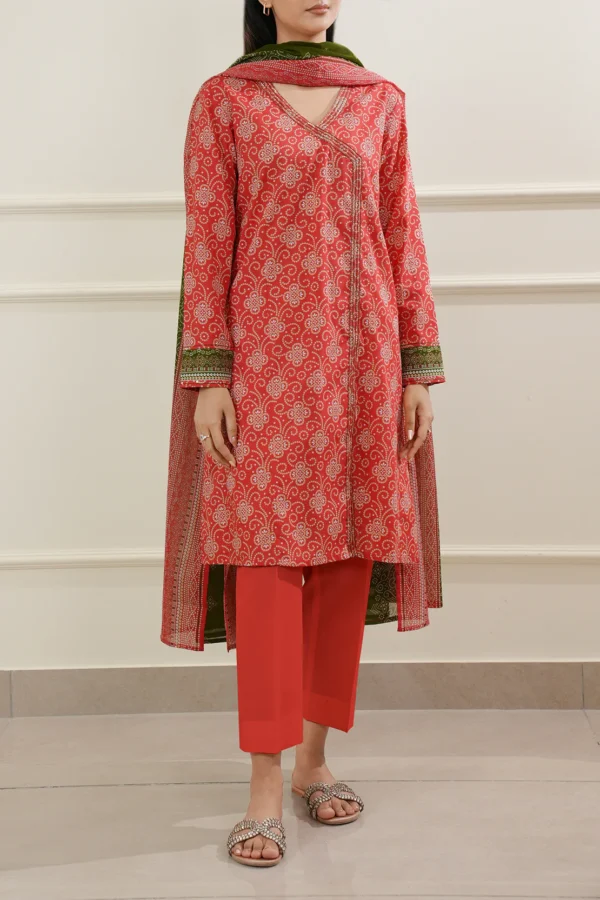 Saya U01-25397-07B Unstitched Printed Lawn 3 Piece - Image 3