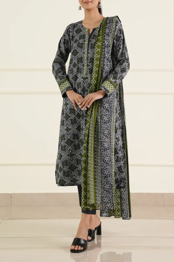 Saya U01-25397-11A Unstitched Printed Lawn 3 Piece - Image 3