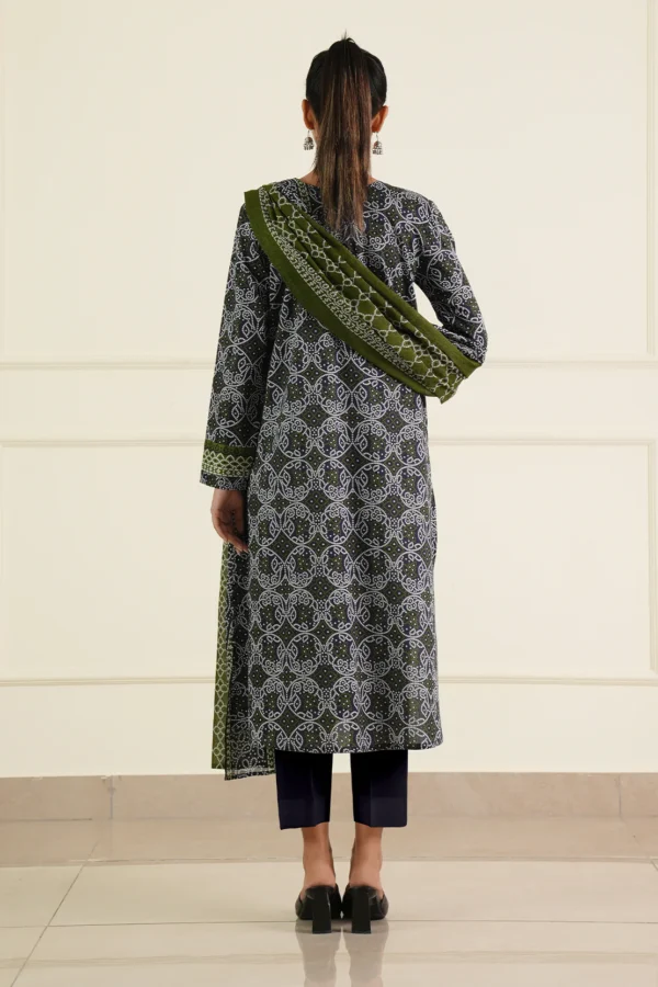Saya U01-25397-11A Unstitched Printed Lawn 3 Piece - Image 4