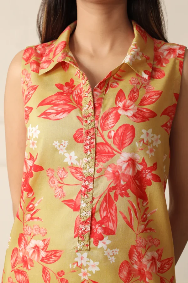 Saya U01-25067-08A Unstitched Printed Lawn 3 Piece - Image 5