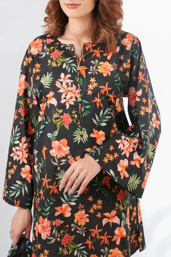 Saya U01-25067-05B Unstitched Printed Lawn 3 Piece - Image 5