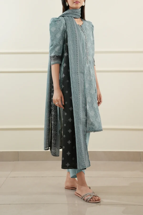 Saya U01-25397-07A Unstitched Printed Lawn 3 Piece - Image 5