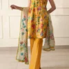 Saya U01-25067-09A Unstitched Printed Lawn 3 Piece - Image 6