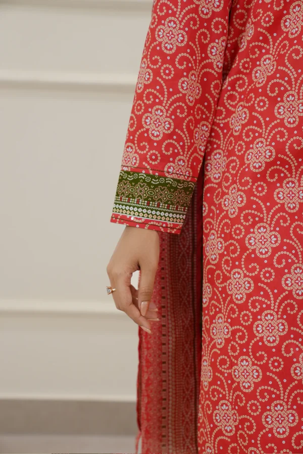 Saya U01-25397-07B Unstitched Printed Lawn 3 Piece - Image 6