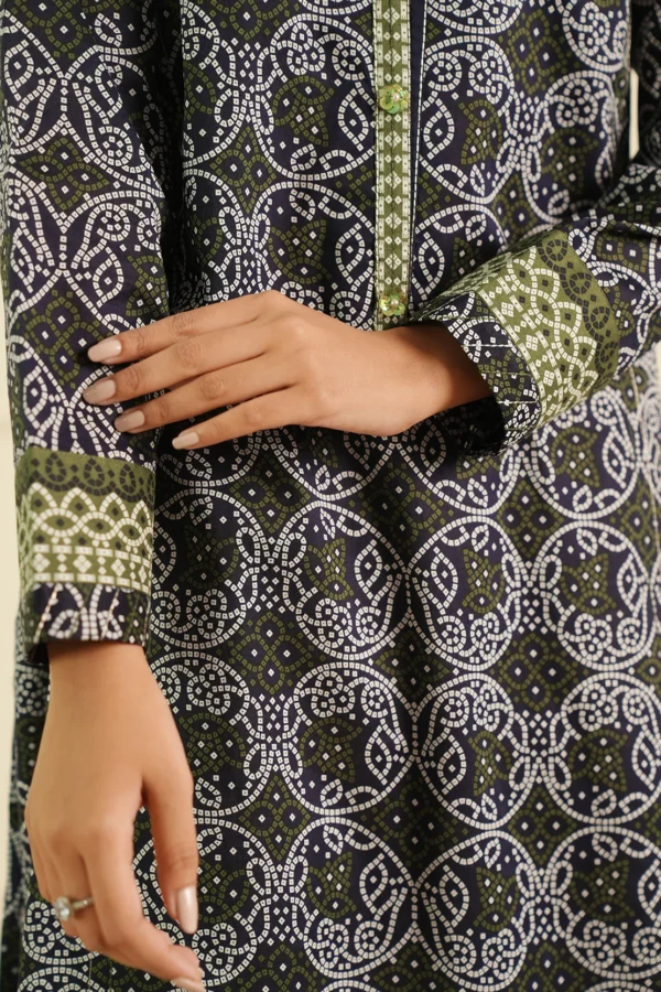 Saya U01-25397-11A Unstitched Printed Lawn 3 Piece - Image 7