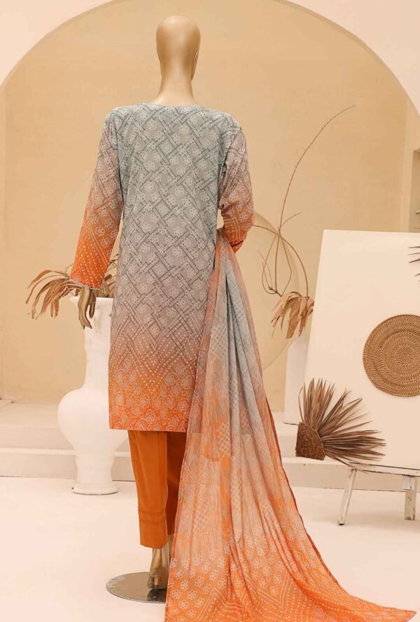 Chunri by HZ Textiles Embroidered Lawn Unstitched 3 Piece Suit CEC-926 - Summer Collection - Image 2