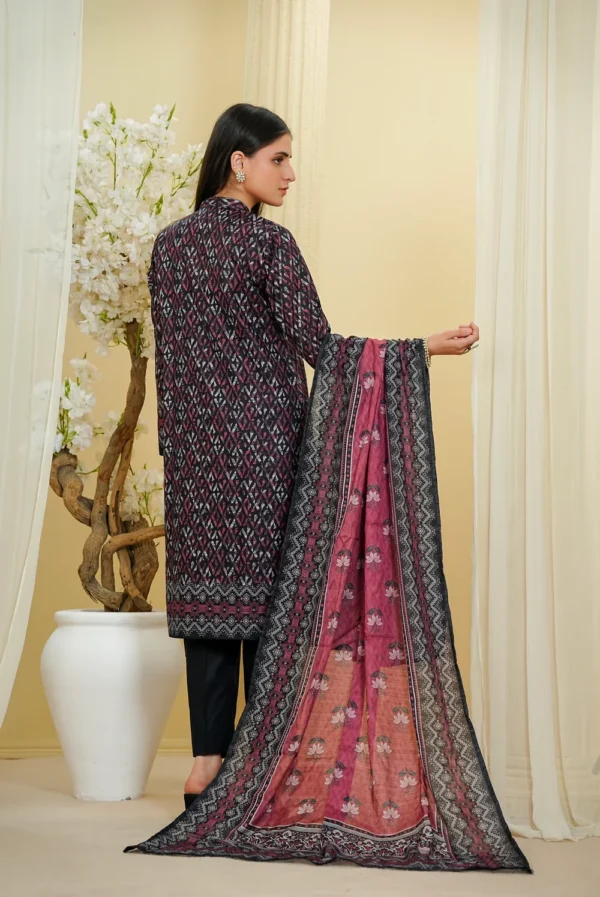 Kayseria Exclusive By Jaffrani Textile Ruh-e-Man Bana Dora 3 Piece Lawn Ch-20 Design 07 - Image 2
