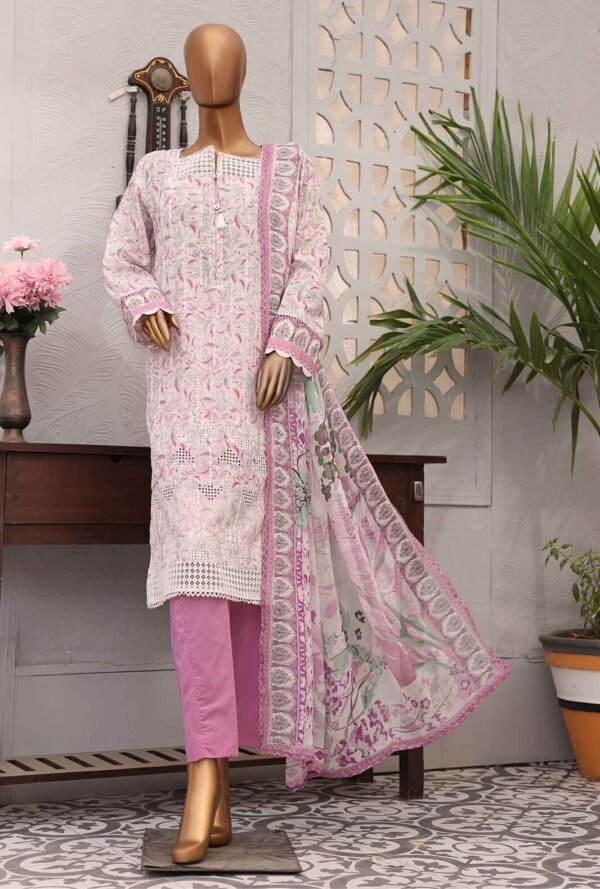 Eid Festive by HZ Textiles Embroidered Lawn Suit Unstitched 3 Piece EF-1011 - Summer Collection