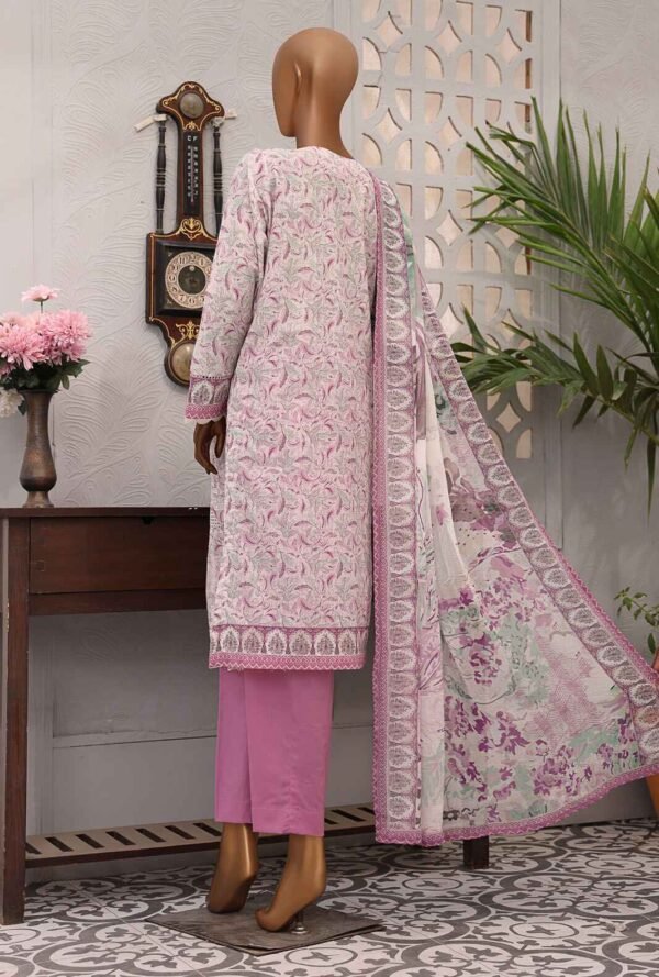 Eid Festive by HZ Textiles Embroidered Lawn Suit Unstitched 3 Piece EF-1011 - Summer Collection - Image 2