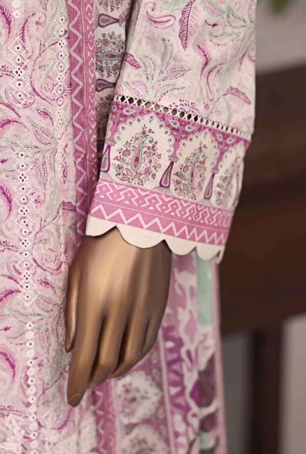Eid Festive by HZ Textiles Embroidered Lawn Suit Unstitched 3 Piece EF-1011 - Summer Collection - Image 3