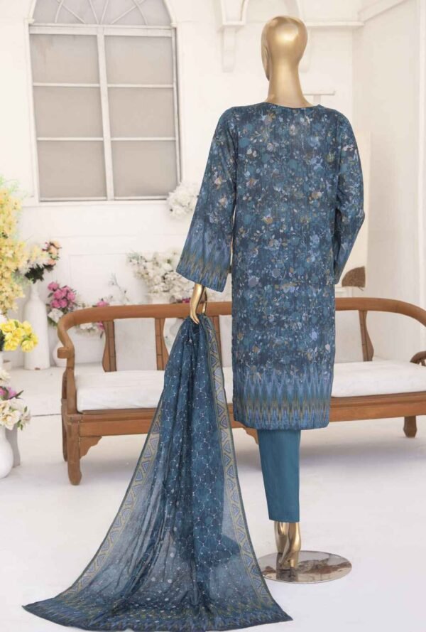 Elite by HZ Textiles Embroidered Lawn Unstitched 3 Piece Suit ELC-213 - Summer Collection - Image 2