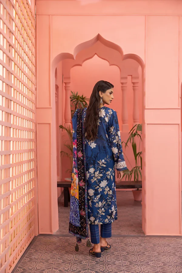 Lakhany 03 Piece Unstitched Printed Lawn LG-MM-0140 - Image 7