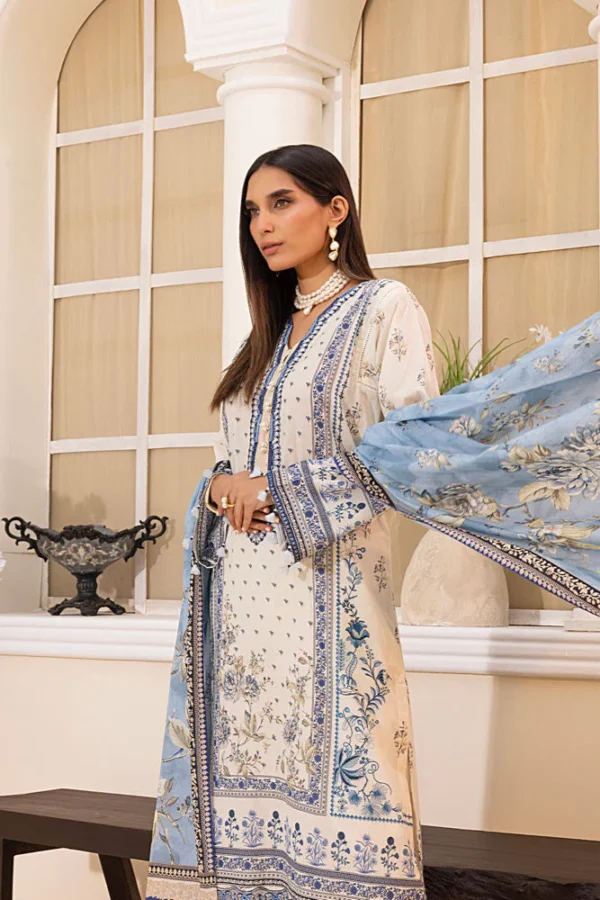 Lakhany 03 Piece Unstitched Printed Lawn LG-MM-0223 - Image 2