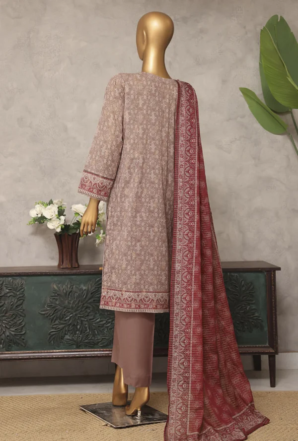 Majestic by HZ Textiles Embroidered Jacquard Suit Unstitched 3 Piece MJE-06 - Summer Collection - Image 2