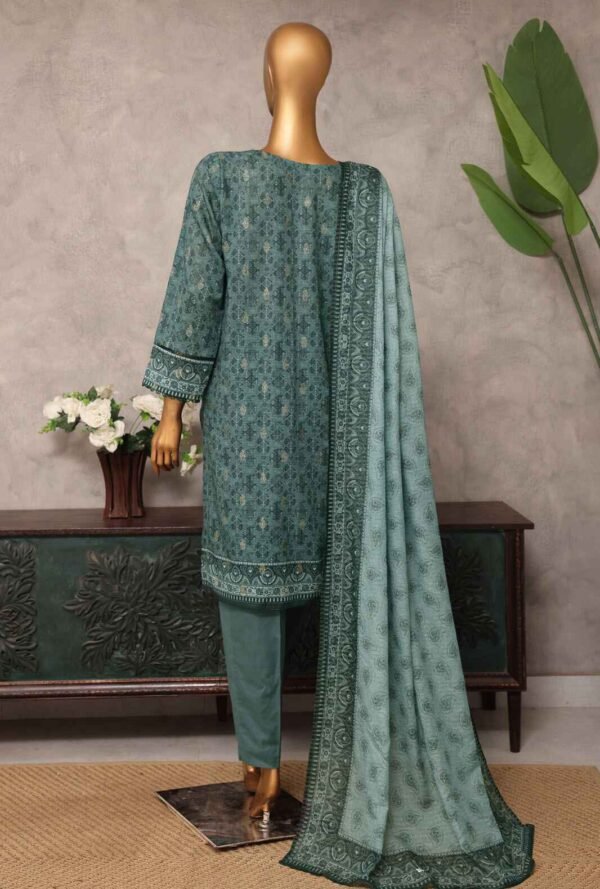 Majestic by HZ Textiles Embroidered Jacquard Suit Unstitched 3 Piece MJE-08 - Summer Collection - Image 2