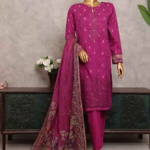 Majestic by HZ Textiles Embroidered Jacquard Suit Unstitched 3 Piece MJE-14 - Summer Collection
