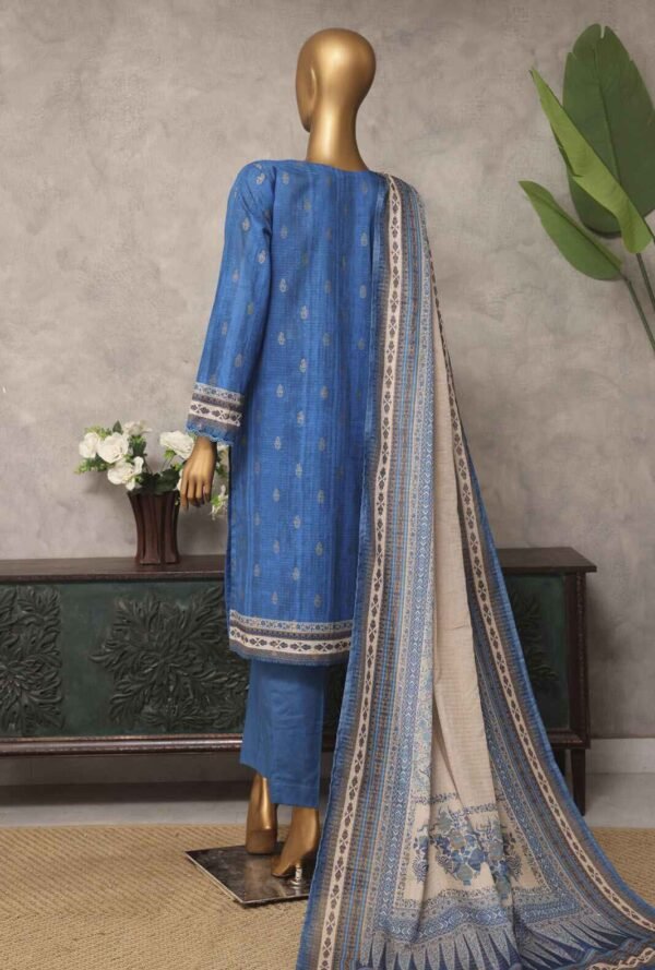 Majestic by HZ Textiles Embroidered Jacquard Suit Unstitched 3 Piece MJE-15 - Summer Collection - Image 3