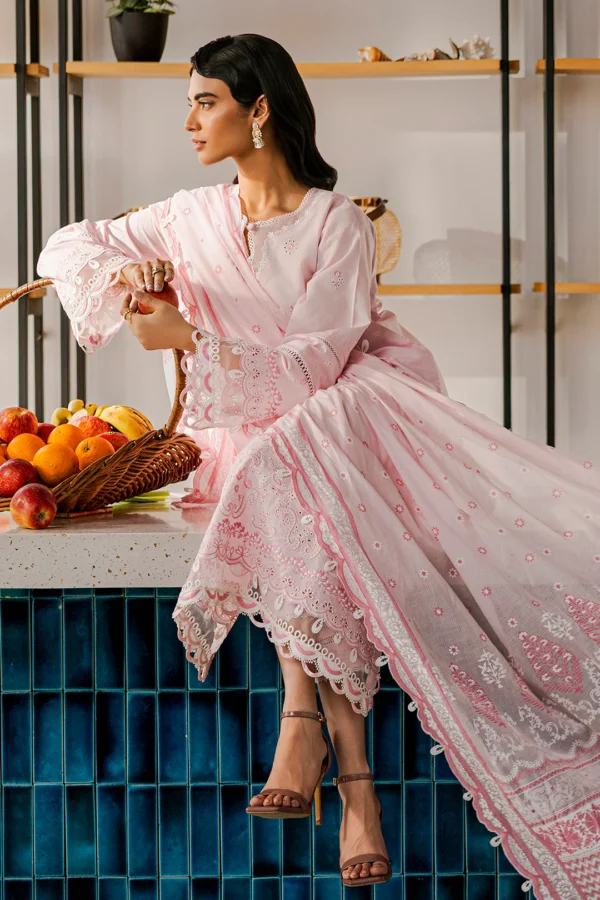 Zellbury Embroidered Shirt Shalwar Dupatta - WUS25E30807 - Image 2