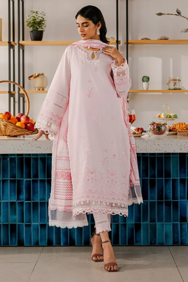 Zellbury Embroidered Shirt Shalwar Dupatta - WUS25E30807 - Image 3
