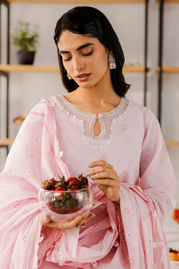 Zellbury Embroidered Shirt Shalwar Dupatta - WUS25E30807 - Image 4