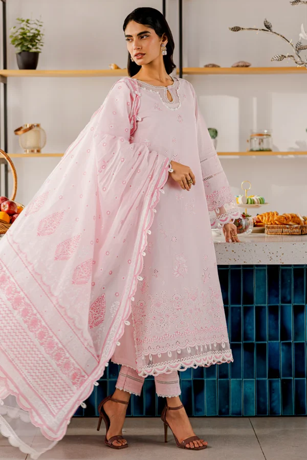 Zellbury Embroidered Shirt Shalwar Dupatta - WUS25E30807 - Image 6