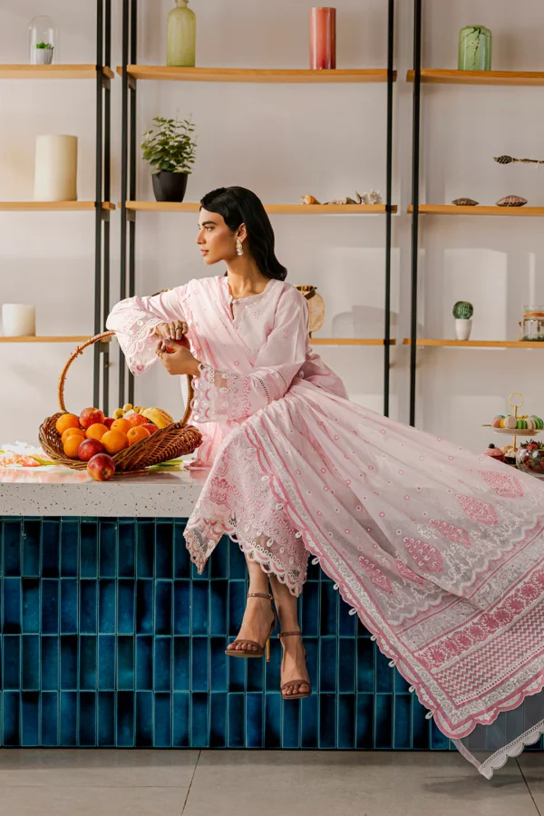 Zellbury Embroidered Shirt Shalwar Dupatta - WUS25E30807 - Image 7