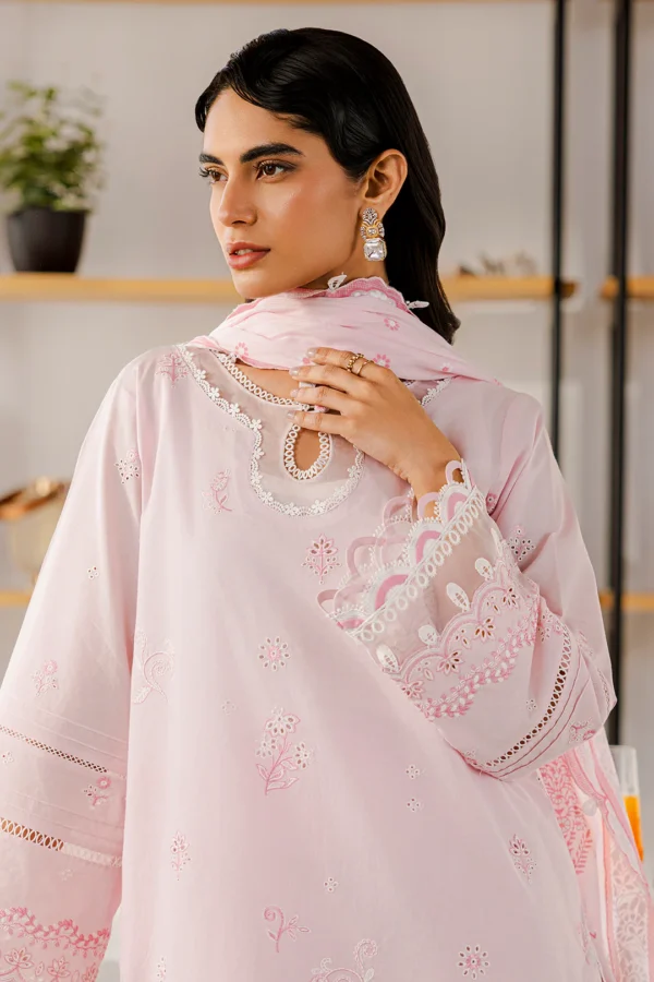 Zellbury Embroidered Shirt Shalwar Dupatta - WUS25E30807 - Image 10